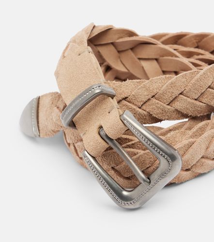 Braided suede belt - Brunello Cucinelli - Modalova