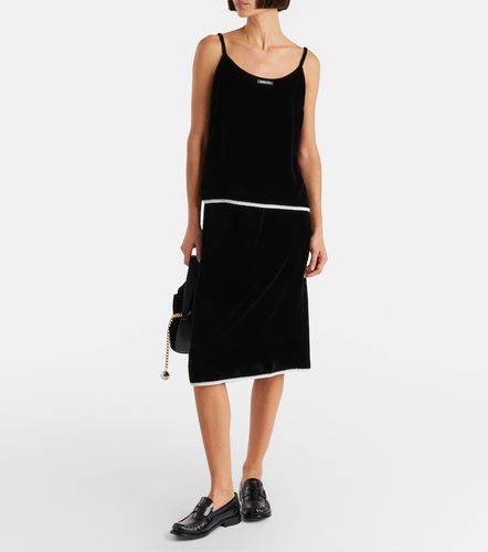 Prada Midirock aus Samt mit Spitze - Prada - Modalova