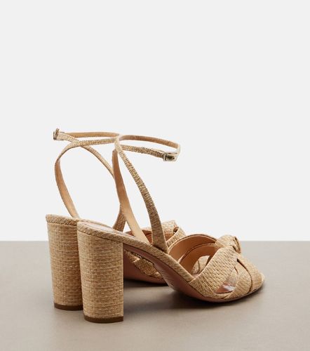 Nina raffia slingback sandals - Aquazzura - Modalova