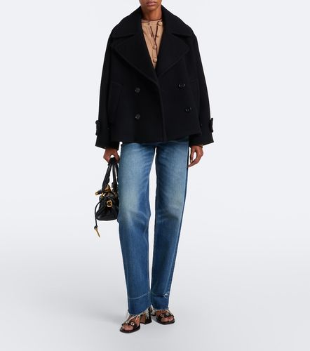 Double-breasted wool-blend peacoat - Chloe - Modalova
