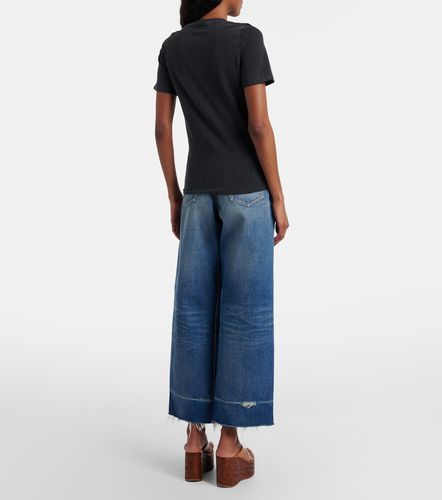 Distressed cropped wide-leg jeans - Chloe - Modalova
