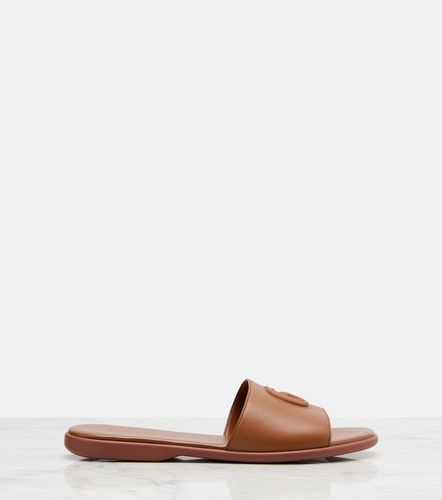 Gucci Double G leather slides - Gucci - Modalova
