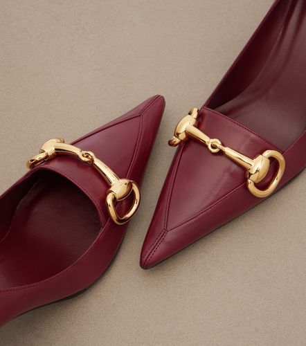 Gucci Helena Horsebit leather pumps - Gucci - Modalova