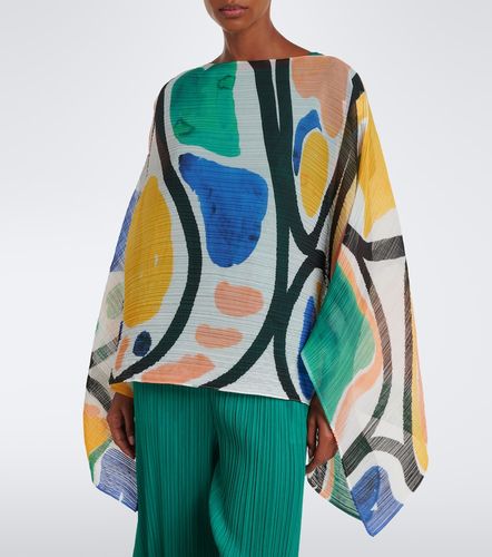 Poncho Roll Madame-T estampado plisado - Pleats Please Issey Miyake - Modalova