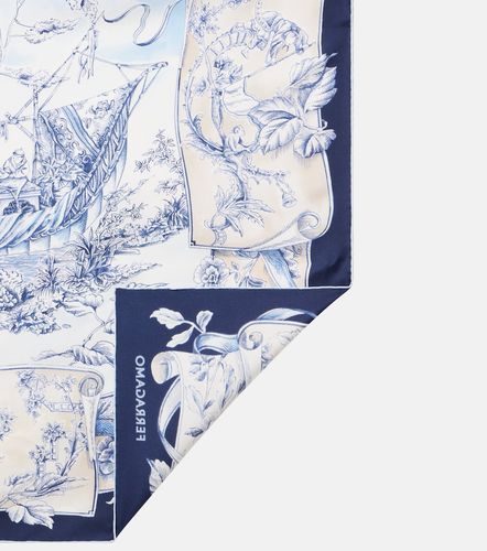 Sciarpa in seta con stampa - Ferragamo - Modalova