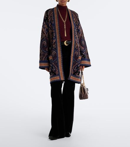 Jacquard wool-blend wrap cardigan - Etro - Modalova