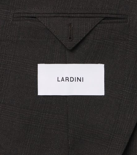 Checked double-breasted virgin wool suit - Lardini - Modalova