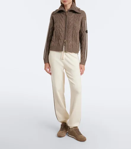 Lotta cable-knit wool-blend zip-up sweater - Bogner - Modalova