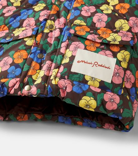 Chaqueta acolchada floral con logo - Mini Rodini - Modalova