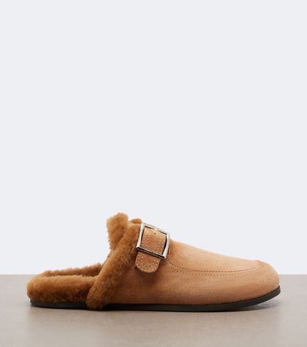 Mules Biker in suede con shearling - Jimmy Choo - Modalova