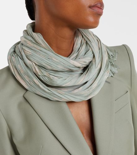 McQueen Skull pleated silk scarf - McQueen - Modalova