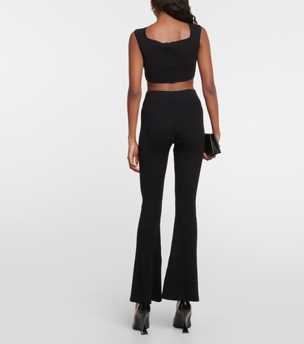 X EmRata - Pantaloni flared Morrison in misto cotone - AG Jeans - Modalova