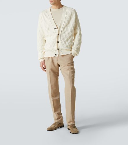 Cárdigan acanalado de algodón - Zegna - Modalova