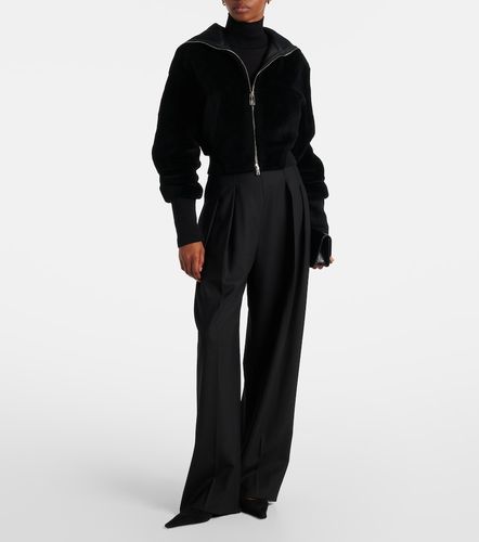 Shearling bomber jacket - Victoria Beckham - Modalova