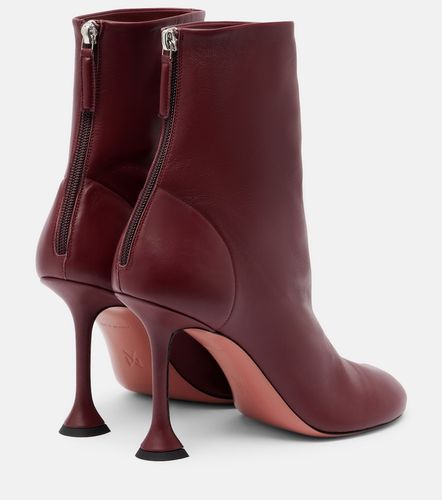 Iris 95 leather ankle boots - Amina Muaddi - Modalova