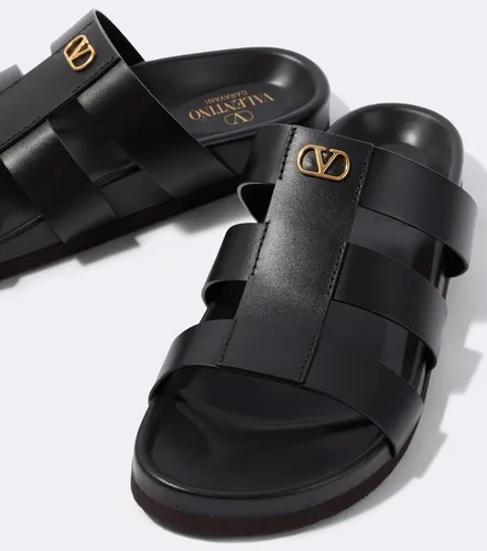 Studshield VLogo leather sandals - Valentino Garavani - Modalova