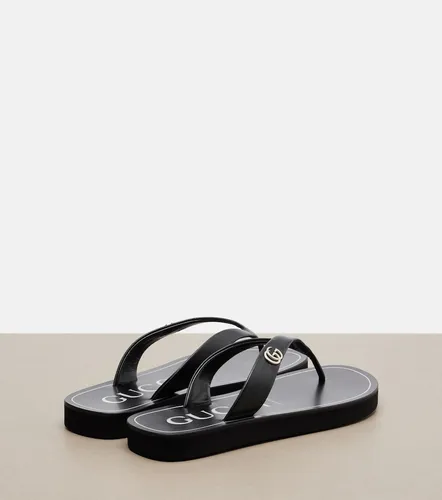 Double G leather thong sandals - Gucci - Modalova