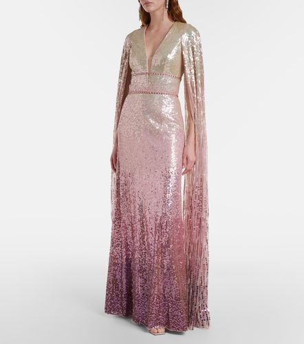 Easy Breezy sequined caped gown - Jenny Packham - Modalova