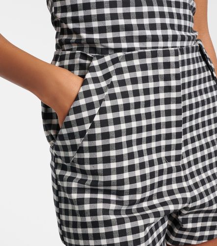 Chiara gingham cotton-blend shorts - Posse - Modalova