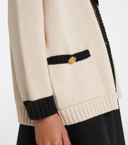 Cárdigan en mezcla de algodón con lazada - Valentino Garavani - Modalova