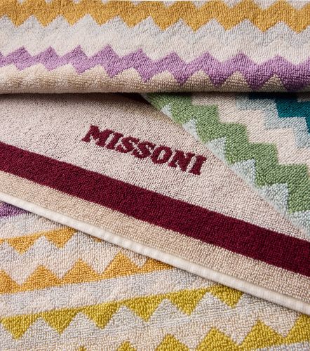 Toalla de rizo de algodón en zigzag - Missoni - Modalova