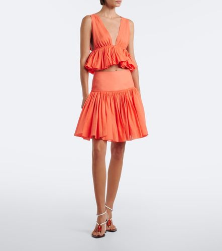 Alaïa Minirock aus Baumwolle und Leinen - Alaia - Modalova