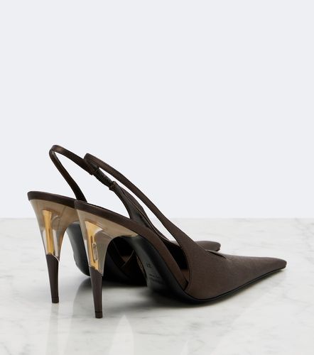 Slingback-Pumps Goya aus Satin - Saint Laurent - Modalova