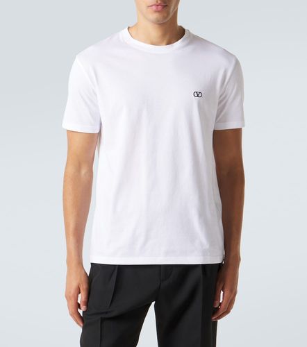 Camiseta de jersey de algodón con VLogo - Valentino - Modalova