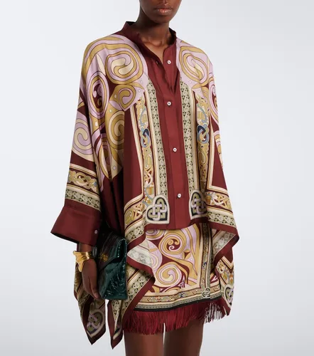 Foulard printed silk twill shirt - La DoubleJ - Modalova