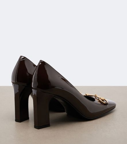 Salones Signora de charol con Horsebit - Gucci - Modalova