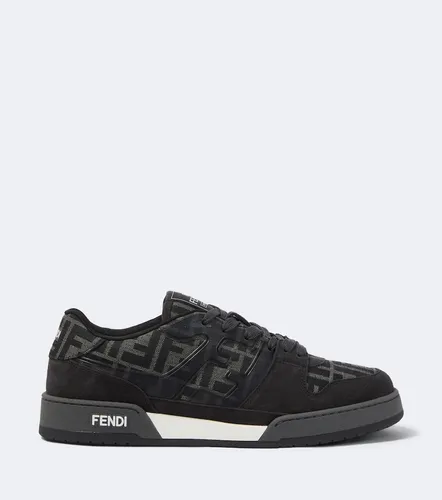 Match FF Zucca suede-trimmed sneakers - Fendi - Modalova