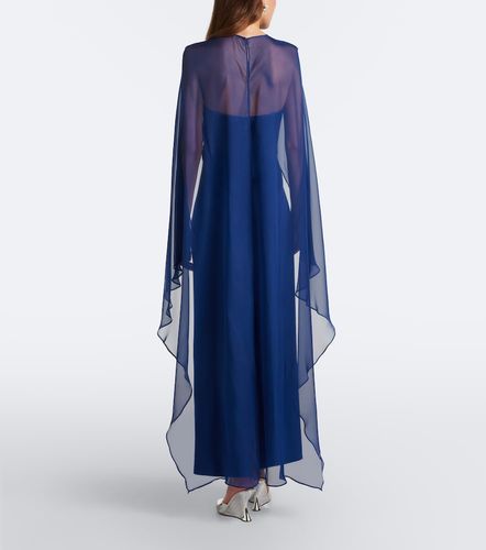 Fiora caped organza-trimmed gown - Simkhai - Modalova