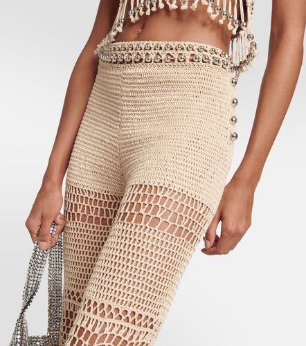 Pantalones flared de croché de algodón - Rabanne - Modalova