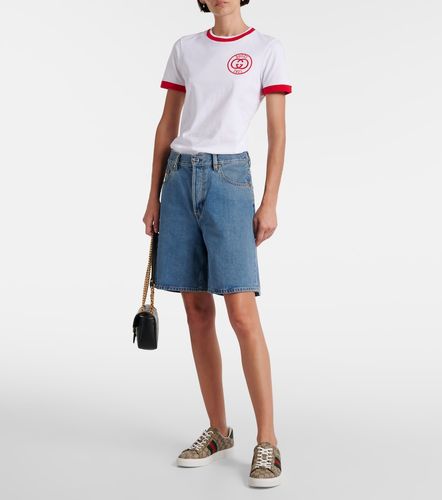 Ace leather-trimmed GG sneakers - Gucci - Modalova