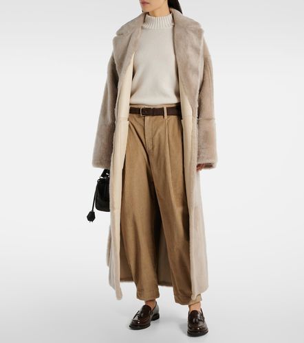 High-rise cotton cropped pants - Brunello Cucinelli - Modalova