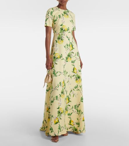 Abito lungo con stampa floreale - Monique Lhuillier - Modalova