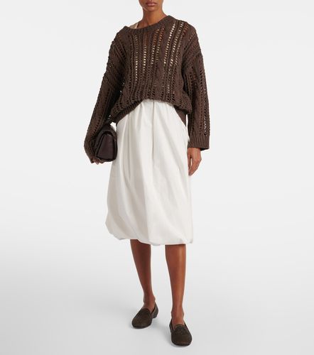 Falda midi de mezcla de algodón - Brunello Cucinelli - Modalova