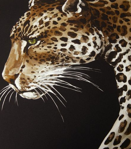 Cuscino Leopardo medio in canvas - Dolce&Gabbana Casa - Modalova