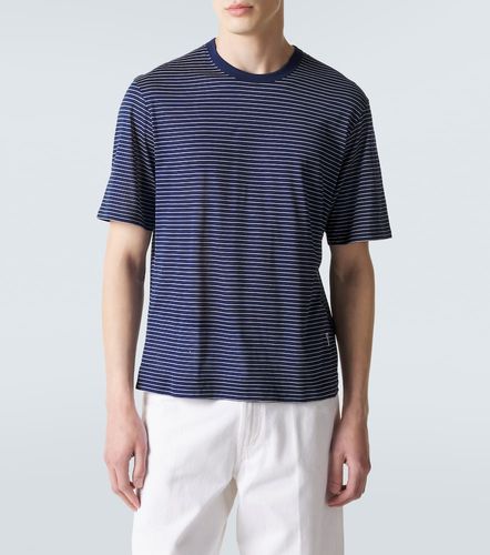 Camiseta de jersey de algodón a rayas - Ami Paris - Modalova