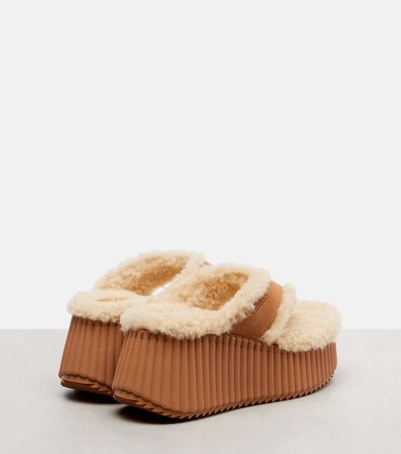 Chloé Sandali infradito Nama 80 in suede - Chloe - Modalova