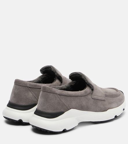 Mocassini in pelle con shearling - Tod's - Modalova