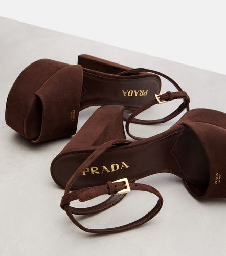 Prada 115 suede platform sandals - Prada - Modalova