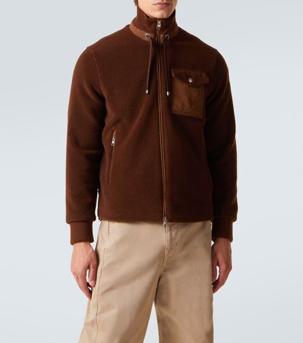 Cárdigan de teddy con paneles de plumas - Moncler - Modalova
