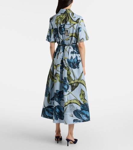 Vestido midi de algodón floral - Erdem - Modalova