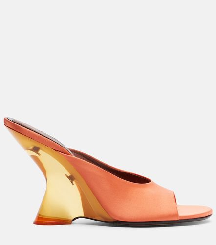 Dries Van Noten Satin wedge mules - Dries Van Noten - Modalova