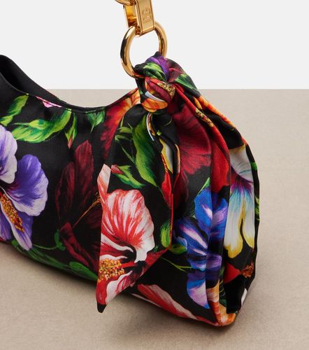 Borsa a spalla Small in raso con stampa - Dolce&Gabbana - Modalova