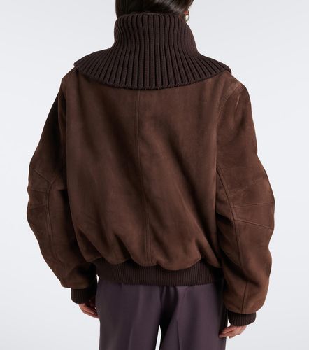 Oversized suede bomber jacket - The Attico - Modalova