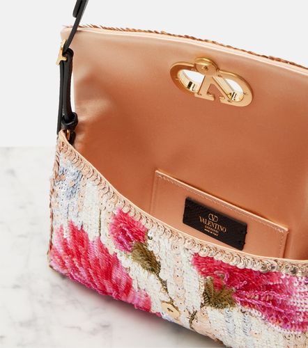 Borsa a spalla DeVain Small con paillettes - Valentino Garavani - Modalova