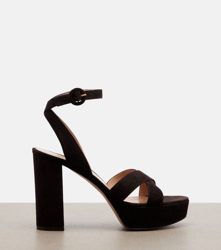 Sandalias con plataforma Sabrina de ante - Gianvito Rossi - Modalova
