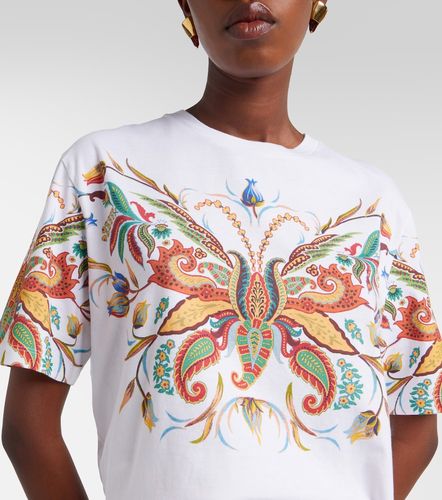 Camiseta de jersey de algodón estampada - Etro - Modalova